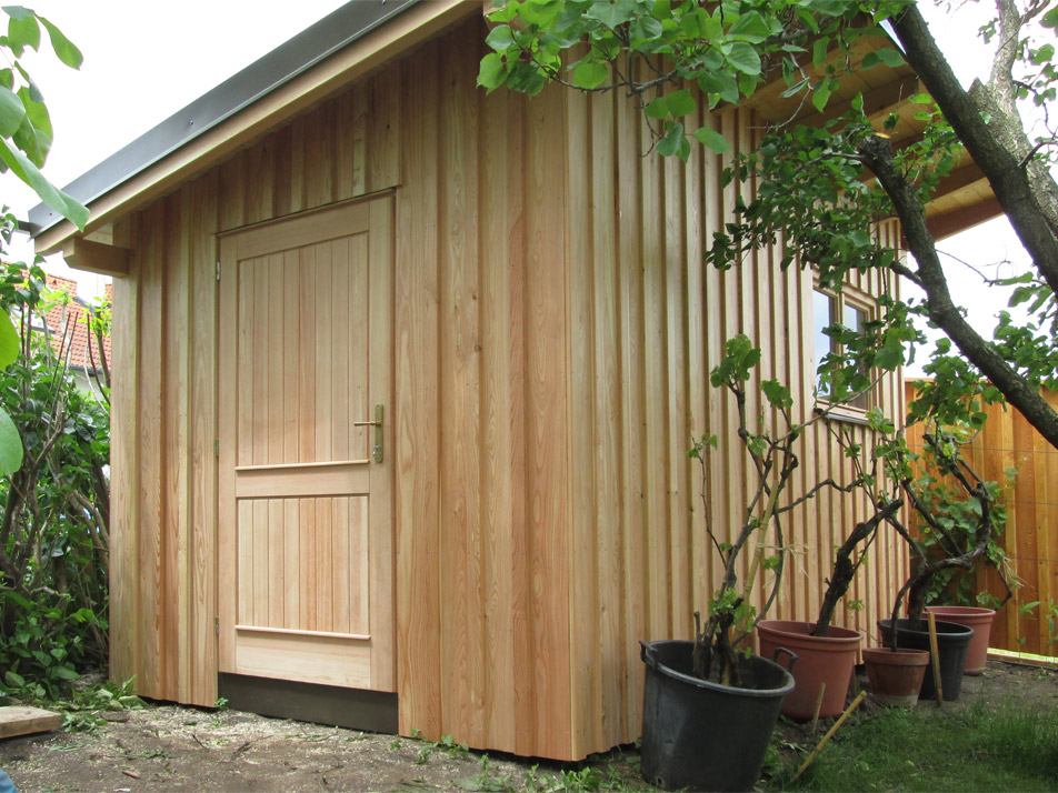 Gartenhütte Holzriegel Hausbau Zimmerei Baumeister Fertigteilhaus Holzbau Massivbau