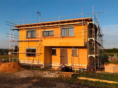 Hausbau Holzbau Zimmerei Baumeister Fertigteilhaus