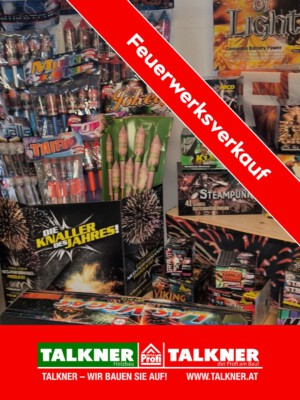 Liste mit der Auswahl an Feuerwerkskörpern 2026